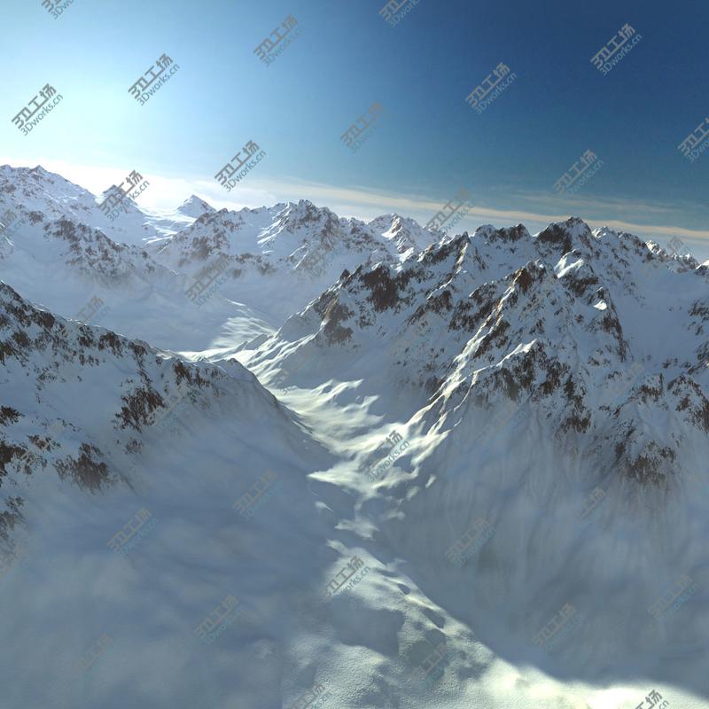 images/goods_img/202105073/Terrain Snow Mountain Range Alaska 35 Landscape 3D model/1.jpg